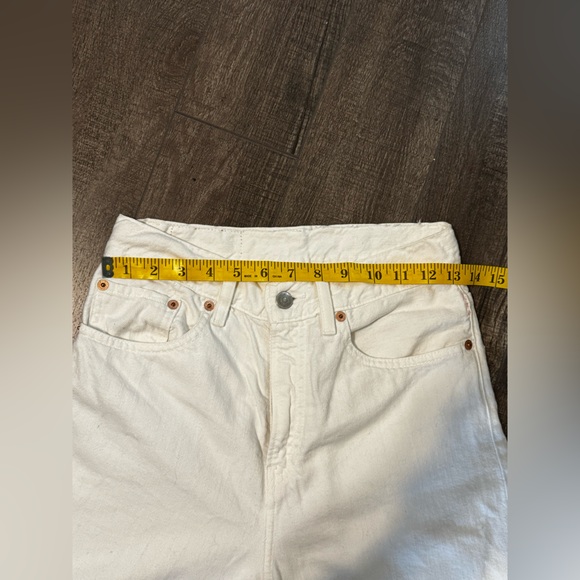 Denimist White Distressed Cropped Jeans - Picture 11 of 11